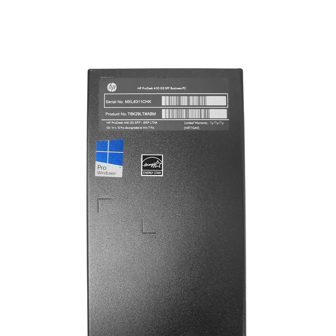 CPU HP ProDesk 400 G3 SFF Core i3-6100 Usado Grado A