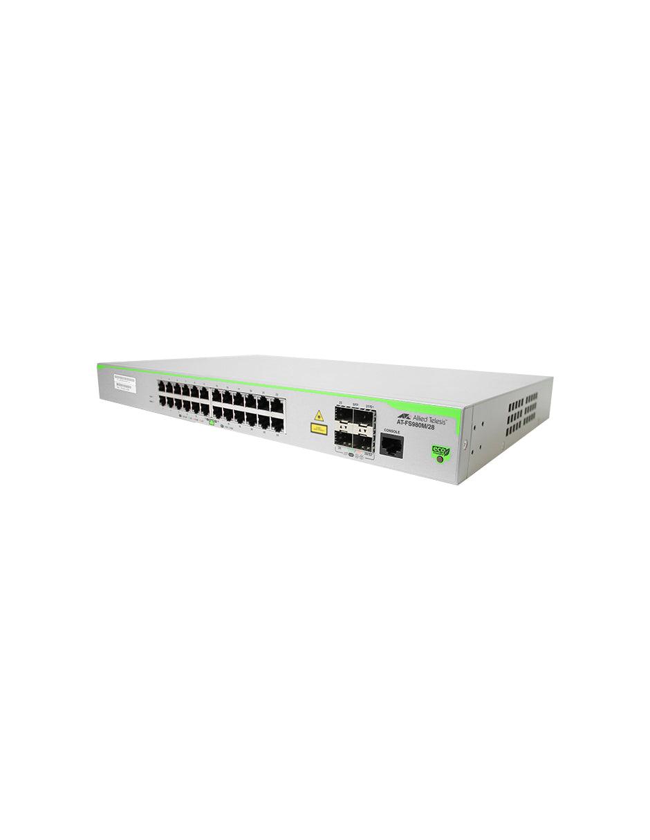 Switch 24 puertos 10/100TX con 4 SFP Grado A - Noknoc