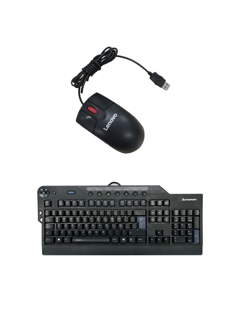 Teclado y Mouse para Computadora de Escritorio Lenovo ThinkCentre M715s Noknoc