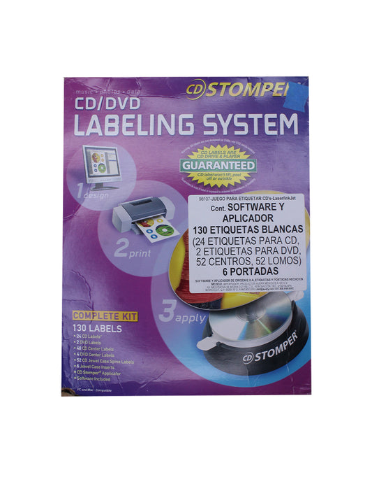 Sistema para etiquetar CD/DVD CD STOMPER Grado C