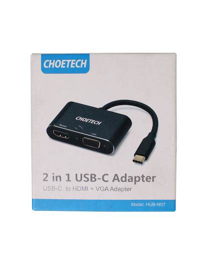 Adaptador USB C a HDMI VGA CHOETECH Nuevo
