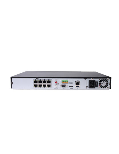 NVR 16 canales IP( 8 en HD) + 8 puertos Grado A