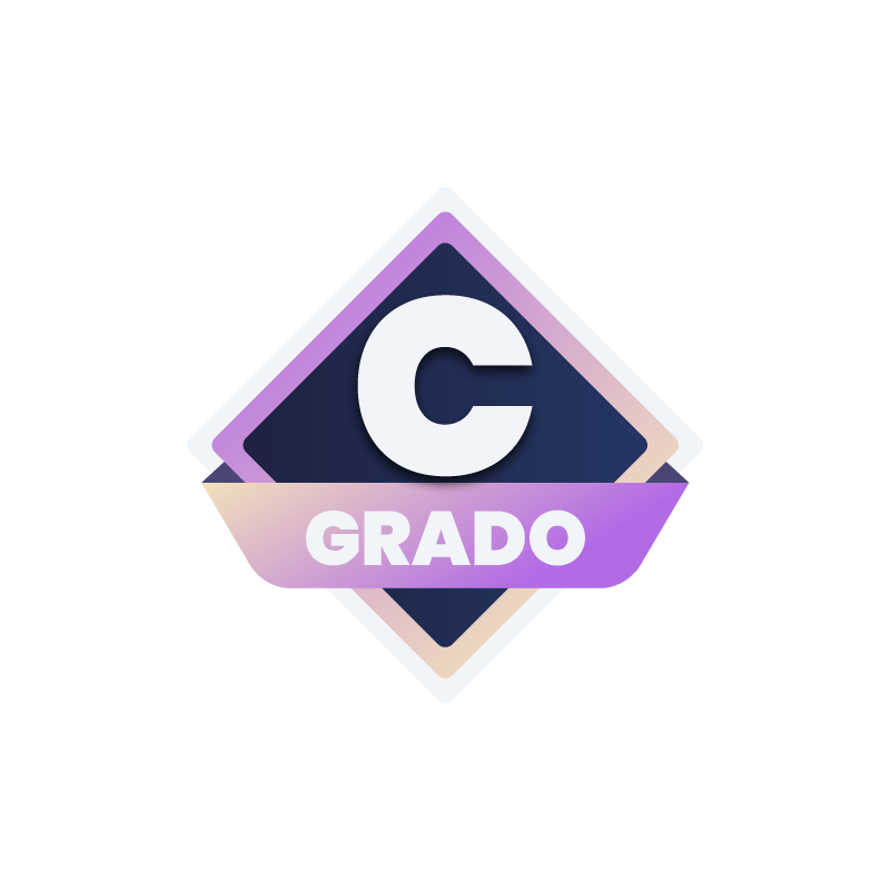 Logotipo de GRADO con una ‘C’ grande en el centro